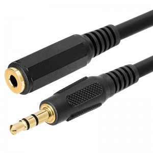 3,5 mm-es 1/8 hüvelykes sztereo audió Aux fejhallgató-kábel hosszabbító kábel hím és nő közötti, 6 láb